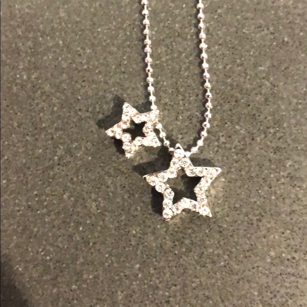 Silver star necklace